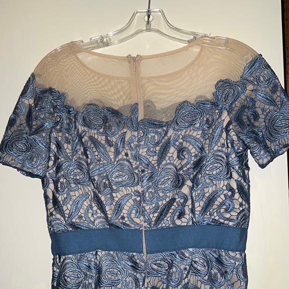 ❤️❤️❤️gorgeous formal blue and cream lcd Jax dress - Picture 4 of 5